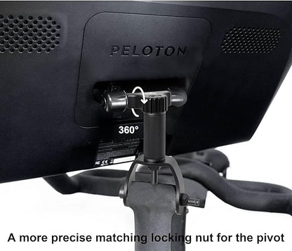 360° Pivot for Peloton Bikes Screen Accessories, Peloton Screen Swivel Mount, Peloton Swivel Screen Attachment, Easily Adjust and Rotate Movement Monitor Adjuster, Black