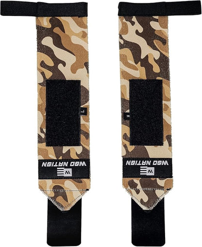 WOD Nation Wrist Wraps for Weightlifting & Strength Training – Professional Gym Straps w/Thumb Loop for Men & Women