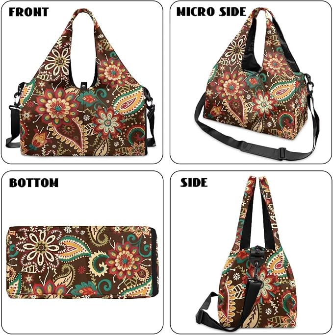 Yoga Mat Bag for Women Men Large Carryall Tote with Adjustable Shoulder Strap for Gym Yoga Travel Pilates Office