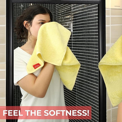 TEXTILOM 100% Turkish Cotton 3 Pcs Bath Towel Set, Luxury Bath Towels for Bathroom, Soft & Absorbent Bathroom Towels Set (1 Bathtowel, 1 Hand Towel, 1 Washcloth)- Beige
