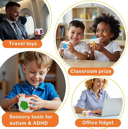 Fidget Sensory Toys for Kids & Adults – Sensory Textured Stress Relief Toys for Autism, ADHD, and Anxiety – Small Quiet Classroom Prizes & Calming Tools