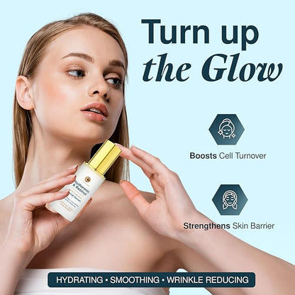 Hyaluronic Acid Serum For Face - Dermatologist Tested Hya & Retinol Ultra Hydrating Serum - Anti-Aging, Radiant Glowing Complexion, Wrinkle Reduction - Clean Beauty Korean Skin Care