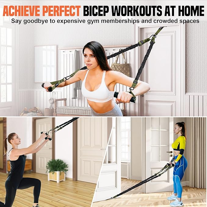 SERTT Pull Up Assistance Bands 300lbs, Adjustable Pull Up Bands with 4 Heavy Duty Resistance Bands for Pull Ups, All-in-one Exercise Bands for Pull Up Assist and Resistance Training
