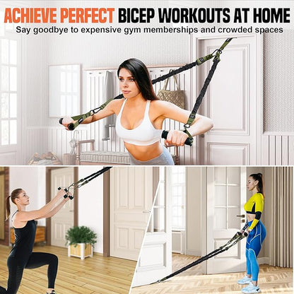SERTT Pull Up Assistance Bands 300lbs, Adjustable Pull Up Bands with 4 Heavy Duty Resistance Bands for Pull Ups, All-in-one Exercise Bands for Pull Up Assist and Resistance Training