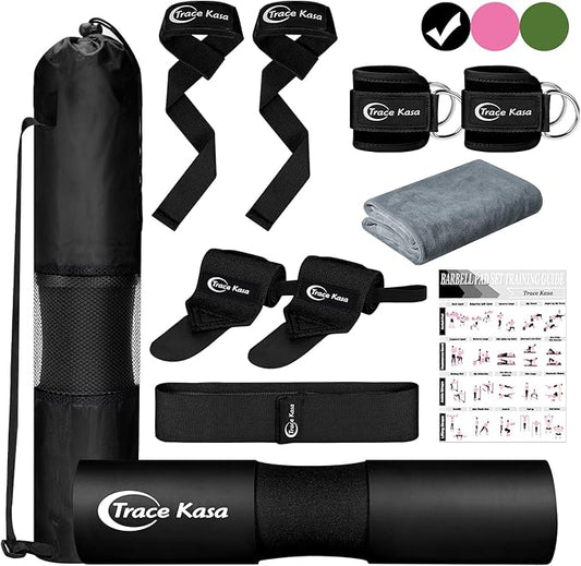 Barbell Pad Set: Hip Thrusts Pad for Squats Weight Lifting Gym Equipment Accessories