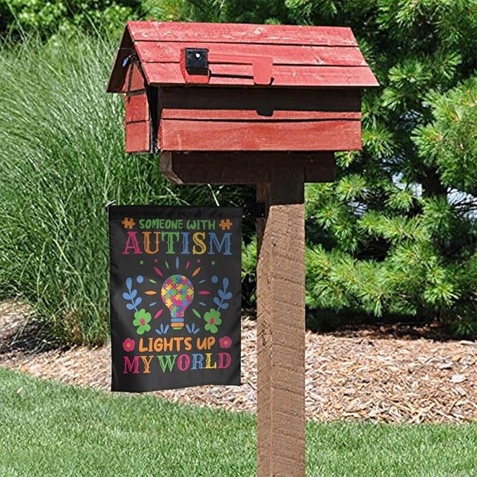 Autism Awareness Garden Flag 12 X 18 Inch Home Indoor & Outdoor Vertical Double-Sided Flags Yard House Farmhouse Sign For Home Garden Decoration