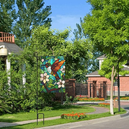 Hummingbird Garden Flag 12x18 In Double Sided Yard Flags Lawn Sign Decor No Flagstand