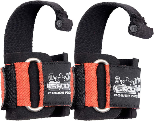 Lifting Dowel Straps Neoprene Padded Wrist Wraps Power Weight Lifting Training Gym Grips Straps Wrist Support Bandage Set of 2 Alternative to Hooks