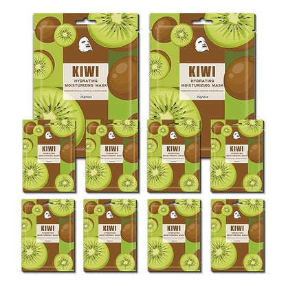Face Masks Skincare,Hydrating Sheet Masks,Collagen Night Wrapping Mask,Facial Mask for Men&Women,with Collagen Essence and Fruit Extracts,Nourishing and Moisturizing for All Skin Types 10 Pack B6
