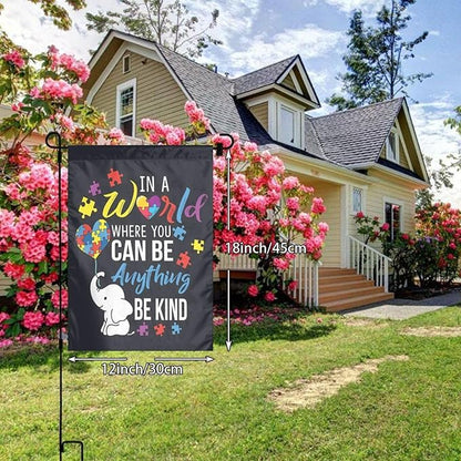 Autism Awareness Garden Flag 12 X 18 Inch Home Indoor & Outdoor Vertical Double-Sided Flags Yard House Farmhouse Sign For Home Garden Decoration