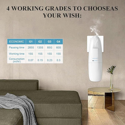 Plug in Waterless Aroma Diffuser for Essential Oils 500 Sq. Ft, Portable Fragrance Diffuser with Cold-Air Diffusion Tech for Large Room, Office, Spa, White (2 Pack)