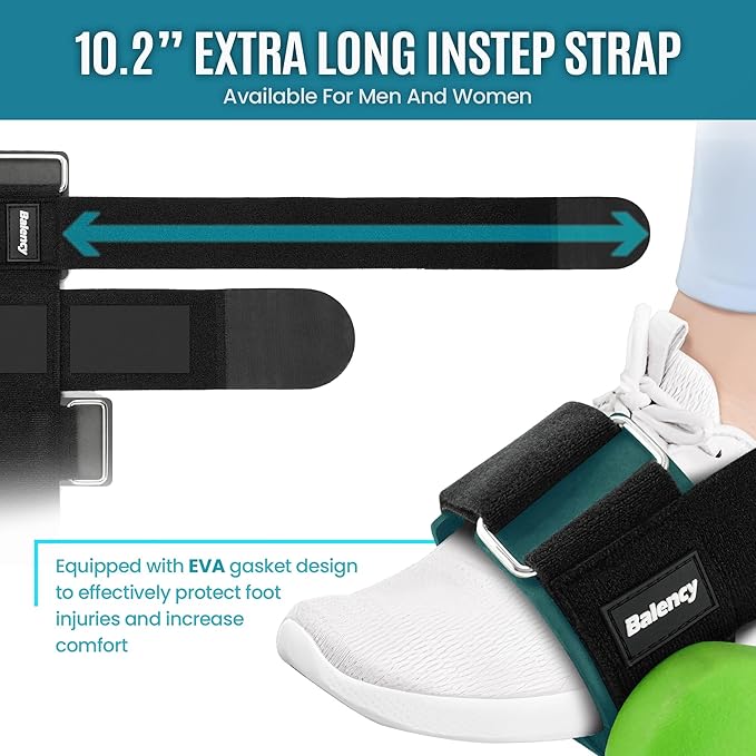 Dumbbell Foot Attachment for Leg Workout, Dumbbell Attachment Straps, Tibialis Trainer, Ankle Straps for Dumbbells, Dumbbell Foot Strap for Weight Lifting,Shin Splint,Hamstring Curls,Leg extensions