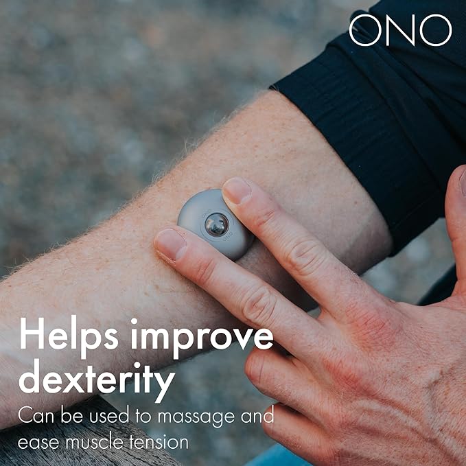 ONO Scroller- Handheld Fidget Toy for Adults | Help Relieve Stress, Anxiety, Tension | Promotes Focus, Clarity | Compact, Portable Design (Natural - Titanium)