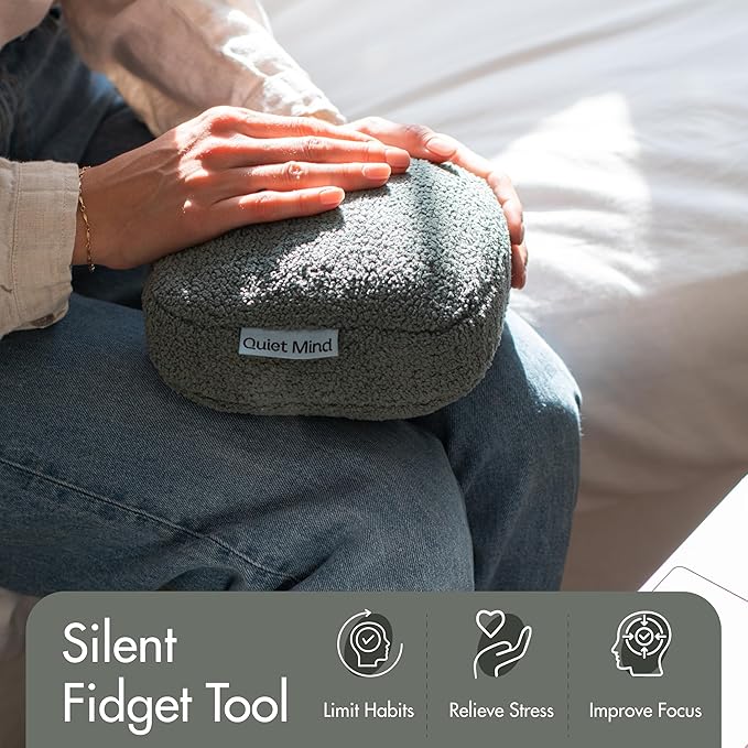 Quiet Mind 1.5 lb Weighted Stress Squeeze Ball – Soft Squishy Fidget Gadget for Adults – Help Relieve Stress, Anxiety, Tension - Promotes Focus, Clarity - Sensory Ball for Desk, Office, or Home Use