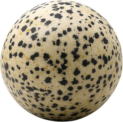 Amazing Gemstone Dalmatian Jasper Crystal Ball with Stand - 2 Inches Crystal Sphere Meditation Balls for Witchcraft and Decorative Balls