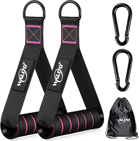 WALITO Exercise Handles, Replacement Cable Machine Attachments for Home Gym Equipment, Pulley System, Pilates, Resistance Bands, Strength Trainer, Heavy Duty Working Out Handles