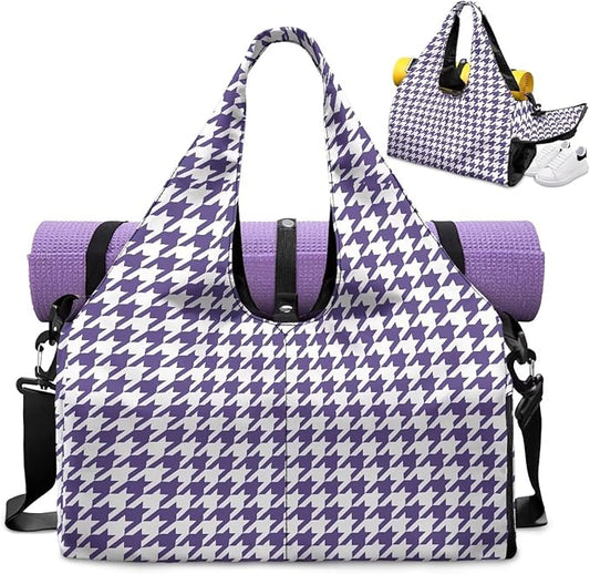 Yoga Mat Bag for Women Men Large Carryall Tote with Adjustable Shoulder Strap for Gym Yoga Travel Pilates Office