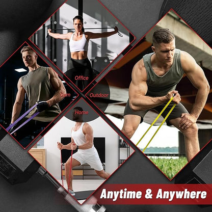 Pull Up Assistance Bands, 5-Level Resistance Bands for Working Out, Pull Up Bands for Men & Women, Exercise Bands for Full-Body Training, Fitness, Physical Therapy, Stretch Workout Bands at Home, Gym