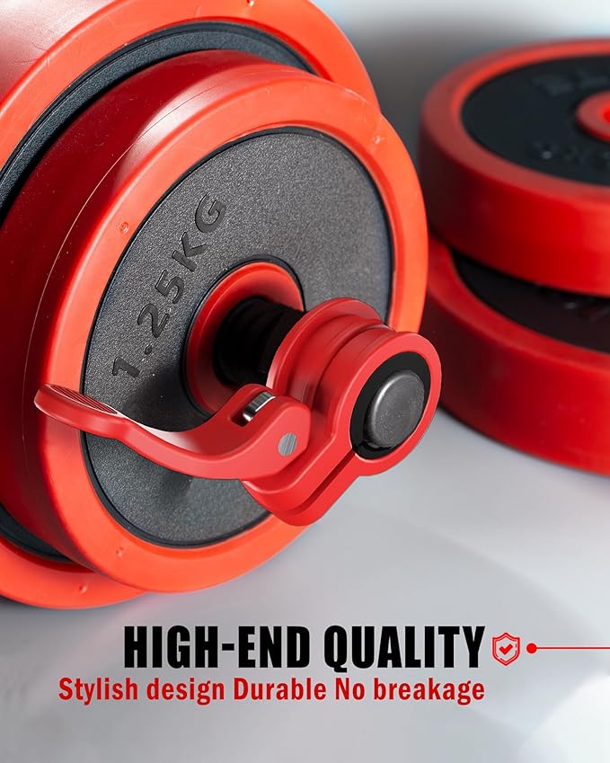 Mini Pro Barbell Clips 1 inch I Multi-Size Adjustable Barbell Collar I 1 inch Barbell ClampsIQuick Release Weight Clips Pair of Locking for Dumbbell Bar