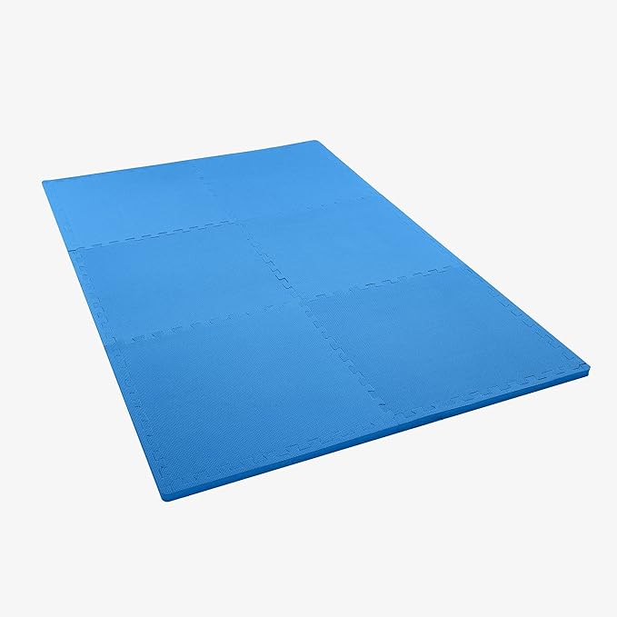 IncStores Fitness Foam Flooring Tiles | Low-Profile Interlocking Foam Tiles for Lightweight Floor Protection in Your Home Gym, Playroom, and More