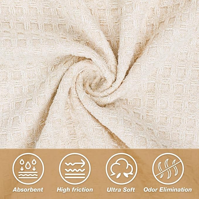 2 Pack Hot Yoga Towel Yoga Mat Towels Non Slip for Hot Yoga Stickyfiber Microfiber Quick Dry Soft Absorbent with Corner Pockets Cover Bikram Pilates Exercise Fitness 28" X 72" Beige