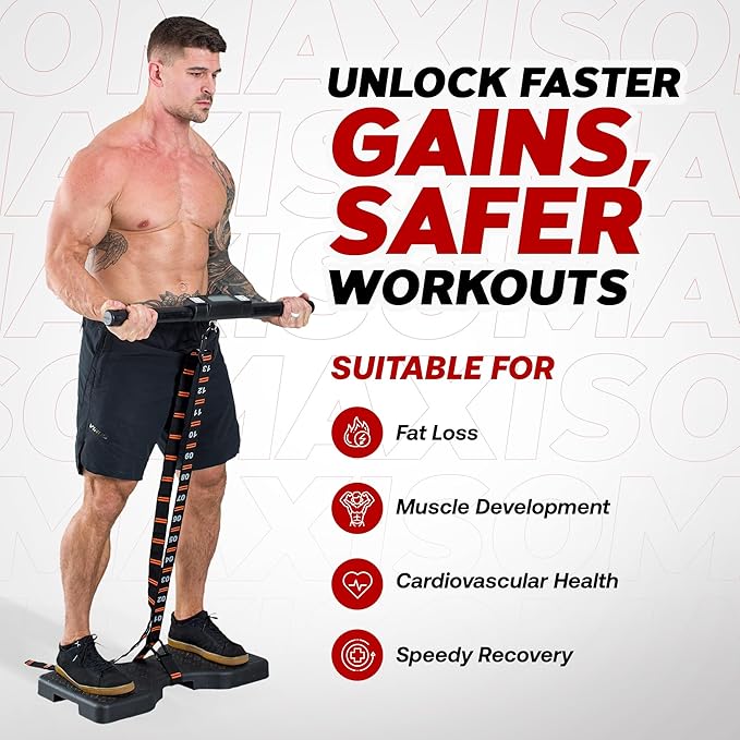 Dragon Door - Isomax Training Equipment, Barbell With Digital Force Generation Meter, Handgrip for At Home Workouts, Isometric Exercise Equipment and All-in-One Workout Machine