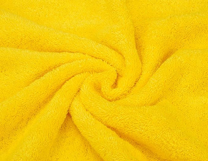 American Soft Linen Luxury 6 Piece Towel Set, 2 Bath Towels 2 Hand Towel 2 Washcloths, 600 GSM 100% Cotton Turkish Towels for Bathroom, Yellow Towel Sets