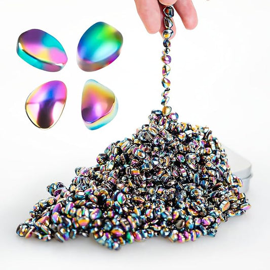 550pcs Ferrite Putty Fidget Toys for Adults - Stress Relief Desk Gadgets with Magnetic Beads, Professional Sensory Toys for Office Anxiety & Focus, Gifts for Men Women