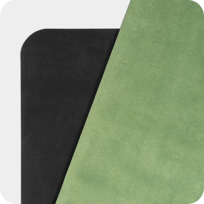 4mm Cushioned Exercise Mat for Yoga & Pilates - Anti Slip, Polyurethane with Suede Top & Carrying Strap