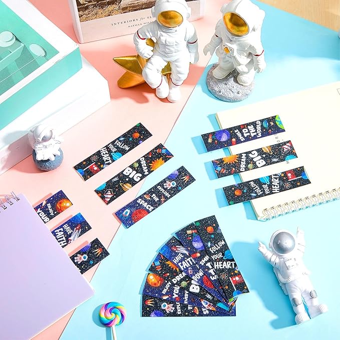 36 Pcs Anxiety Sensory Stickers Mental Health Stickers Fidget Textured Strips Toys Adhesive Tactile Calm Relief Items for Adults Desk School Counselor Classroom(Spaceman Style)