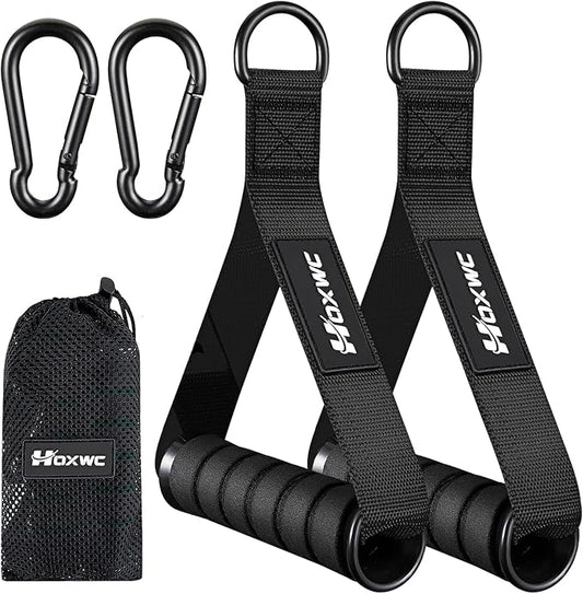 Cable Handles Gym Equipment, Heavy Duty Resistance Band Handles, Replacement Exercise Handles for Cable Machine, Pulley System, Strength Trainer, Pull Down Workout, Home Gym Cable Attachments