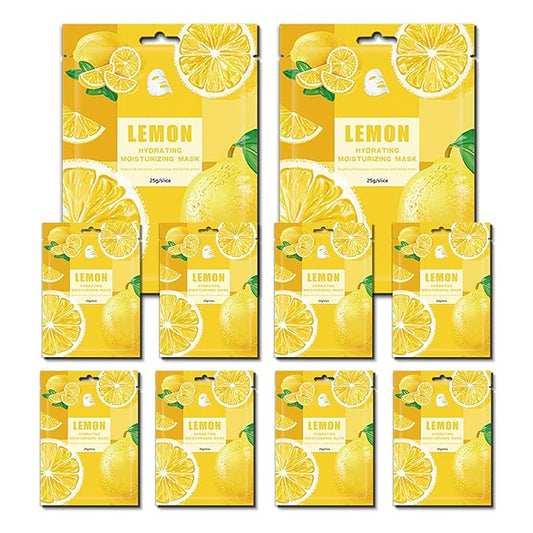 Face Masks Skincare,Hydrating Sheet Masks,Collagen Night Wrapping Mask,Facial Mask for Men&Women,with Collagen Essence and Fruit Extracts,Nourishing and Moisturizing for All Skin Types 10 Pack B7