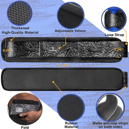 Hip Thrust Belt - Adjustable Fitness Belt for Dumbbells, Kettlebells, Weight Plates - Support Up to 100 lbs - Upgrade Slip-Resistant Pad for Safe and Comfortable Glute Workouts at Home or Gym