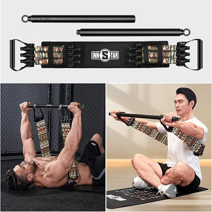 Innstar Multi-Function Resistance Bands for Working Out, Push Up Exercise Bands Resistance Bands Set for Bench Press Gym Equipment, Home Workout, Travel Portable