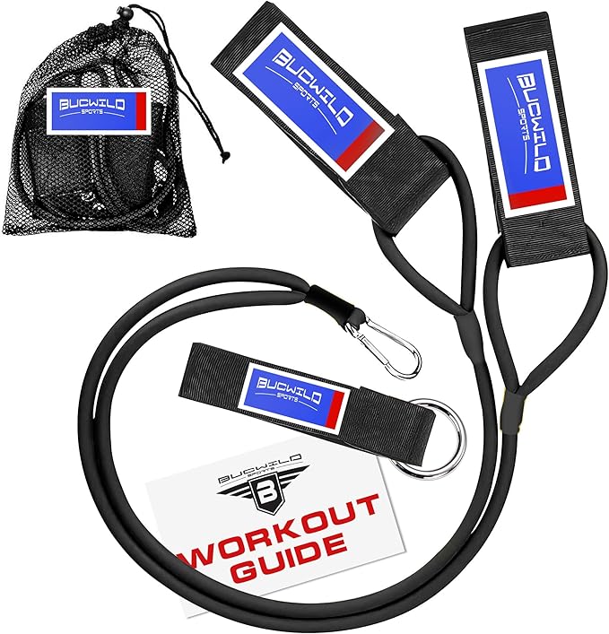 Bucwild Sports Baseball Resistance Bands Youth & Adult Athletes Safely Improve Pitching Throwing Batting & Arm Strength Used by Pitchers Quarterbacks Volleyball Basketball
