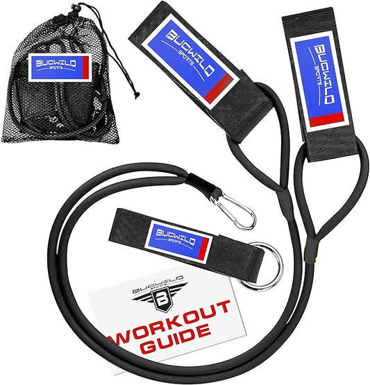 Bucwild Sports Baseball Resistance Bands Youth & Adult Athletes Safely Improve Pitching Throwing Batting & Arm Strength Used by Pitchers Quarterbacks Volleyball Basketball