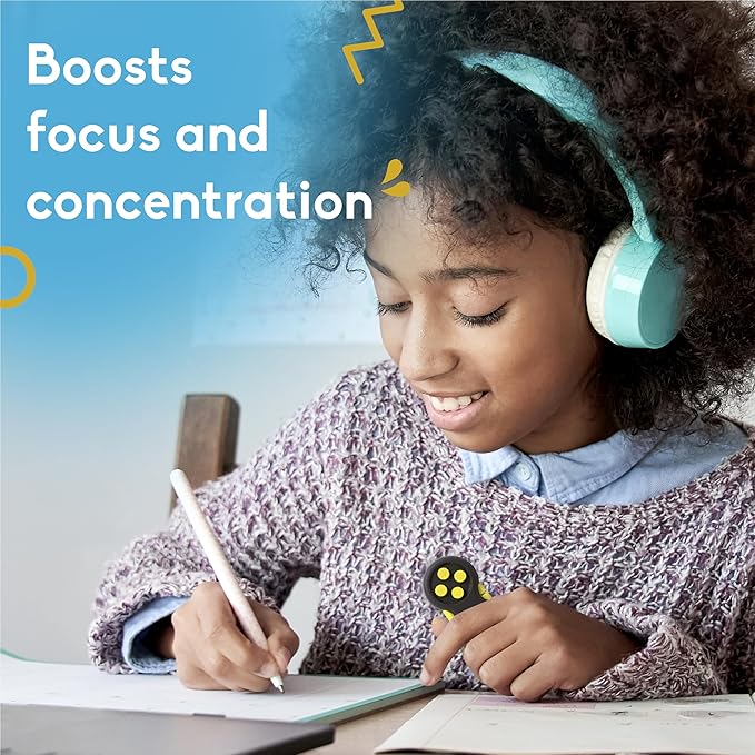 PILPOC Fidget Pad, Fidget Controller Toy for Highly Increased Focus, Reduced Stress & Anxiety, Enhances Productivity & Calms Nerves for ADHD, Remote Control Sensory Play for Kids