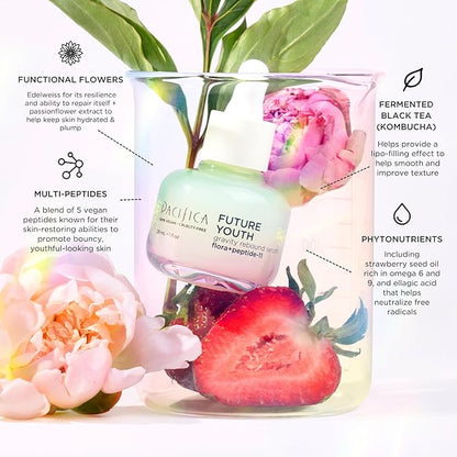 Pacifica Future Youth Gravity Rebound Face Serum – Multi-Peptide Firming Facial Serum for Fine Lines, Anti-Aging & Elasticity Vegan & Cruelty-Free Dermatologist Tested