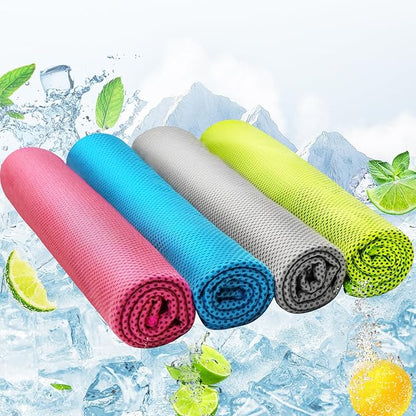 Cooling Towels for Neck/Face Ice Towel Cooling Neck Wraps for Hot Weather Sweat Towels Microfiber Chilly Towel cold Rags Soft Breathable Quick Dry for Indoor /Outdoor/Yoga/ Gym/Working out（40''x12''）