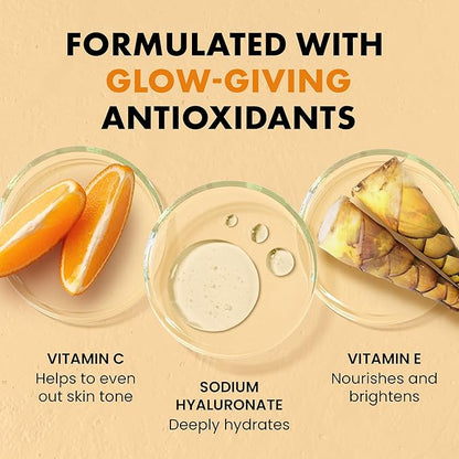 Eclat Skincare Vitamin C Moisturizer for Face with Hyaluronic Acid & Squalane - Face Brightening Cream - Anti Aging, Firming & Hydrating Vitamin C Cream for All Skin Tone 50 ml
