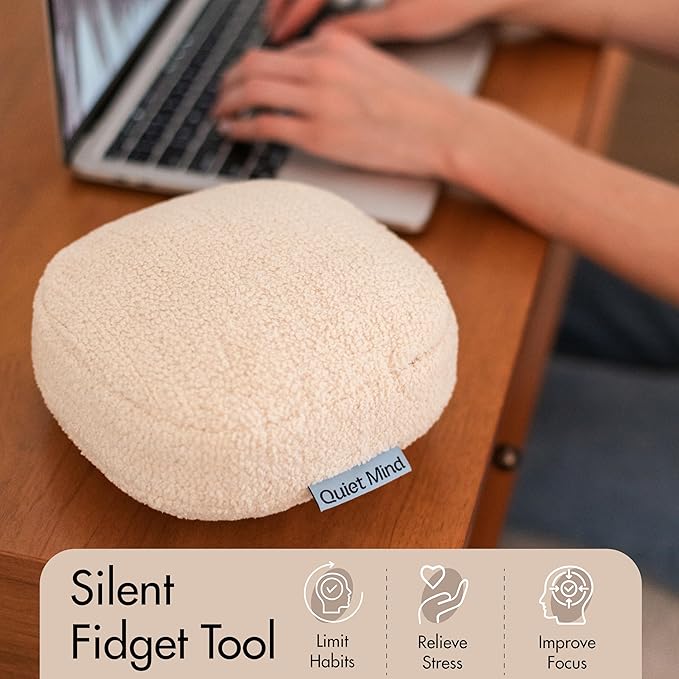 Quiet Mind 1.5 lb Weighted Stress Squeeze Ball – Soft Squishy Fidget Gadget for Adults – Help Relieve Stress, Anxiety, Tension - Promotes Focus, Clarity - Sensory Ball for Desk, Office, or Home Use