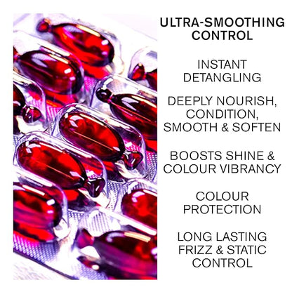 Frizz Control Hair Oil Capsules – SNOBGIRLS CURALIGN – Vegan Leave-In Serum for Frizz-Prone, Coarse or Curly Hair – With Argan Oil, Babassu & Ceramides – Humidity Defense & Shine – 15 Ct