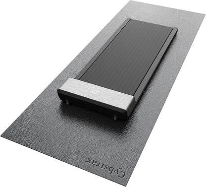 Treadmill Mat, Bike Trainer Mat for Stationary Spin Bike, 96" x 36" Non Slip Exercise Equipment Mat for Bike, Treadmill, Elliptical, Yoga - Workout Floor Protector for Carpet Or Hardwood