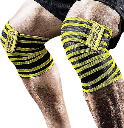 TAVIEW Elbow Wraps for Weightlifting (1 Pair), 47" Elastic Elbow Support & Compression Powerlifting, Fitness, Cross Training & Gym Workout - Elbow Straps for Weight Lifting