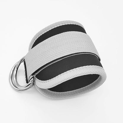 Fitness Ankle Straps for Cable Machines, 2 Pack Comfortable Adjustable Padded Ankle Wrist Cuffs, Kickback Glute Workouts for Men Women, D-Ring Leg Straps with Neoprene Padding