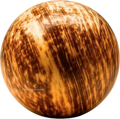 Amazing Gemstone Aragonite Crystal Ball with Stand - 2" Inches Crystal Sphere Meditation Balls for Witchcraft and Decorative Balls