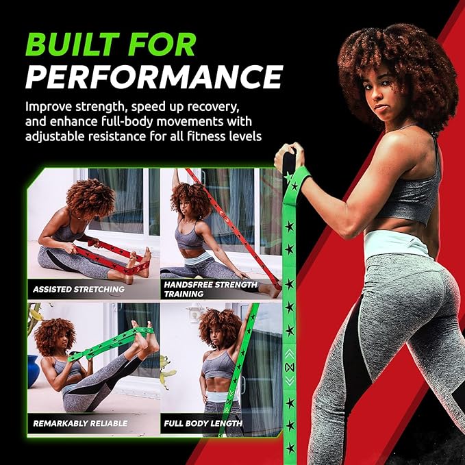 Two8 Bands Multi Loop Resistance Band for Working Out - Home Gym Loop Resistance Bands for Women & Men, Athletic Rehab Equipment Workout Loops, Sports Fitness Gear