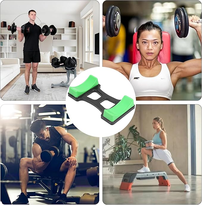 Dumbbell Bracket Mat, 1 Pair ABS Dumbbell Bracket Mat Universal Dumbbell Storage Frame Stand Floor Protection Holder Home Gym Equipment 7.6x3.9 in