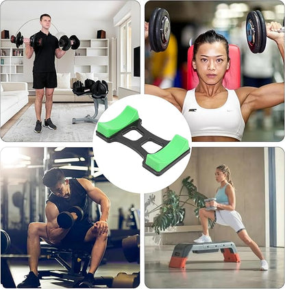 Dumbbell Bracket Mat, 1 Pair ABS Dumbbell Bracket Mat Universal Dumbbell Storage Frame Stand Floor Protection Holder Home Gym Equipment 7.6x3.9 in