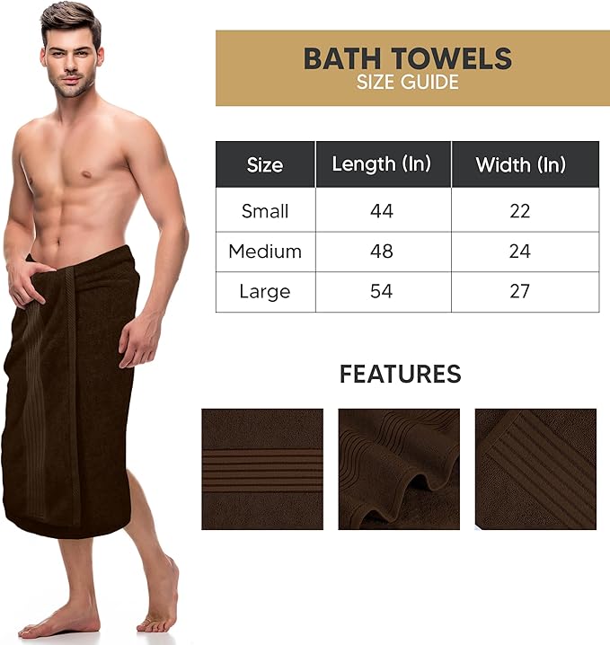 Utopia Towels 4 Pack Bath Towels Set, (27 x 54 Inches) 100% Ring Spun Cotton, Quick Dry, Highly Absorbent, Soft Feel Towels, Perfect for Daily Use (Dark Brown)